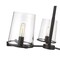Z-Lite Callista 3 Light Chandelier, Matte Black & Clear 3032-3MB - alternate 3